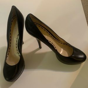 Black Enzo angiolini heels with almond toe - size 8.5